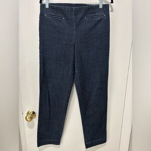 Laura Scott Dark Blue Straight Leg Jeans